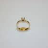 SKN 14 kt solitairering hvidguld diamant
