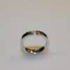 Alliancering 14 kt hvidguld med diamant
