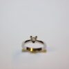SKN 14 kt solitairering hvidguld diamant