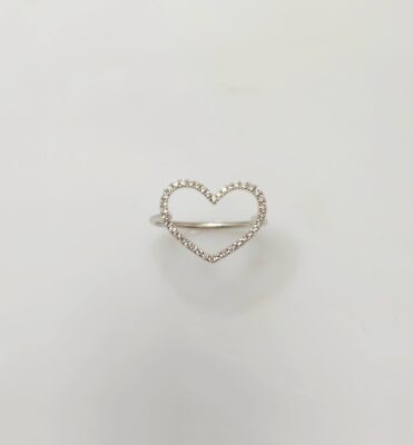 Hearts Hvidguldsring med diamanter