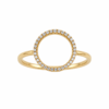 Guld ring med diamanter