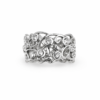 "Blomster ring" hvidguld med diamanter