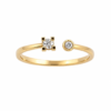 Guld ring med diamanter
