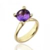 Nuran Cocktail ring i guld L1899 ametyst