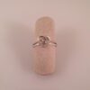 14 kt. hvidgulds ring med diamanter