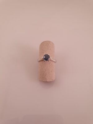 Hvidguldring med Safir 1.00 ct