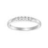 Noa 110 108BR6 heart 14kt. hvidgulds ring med diamant 0.15ct