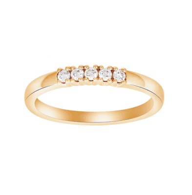 Noa 110 108BR5 heart 14kt. guld ring med diamant 0.15ct