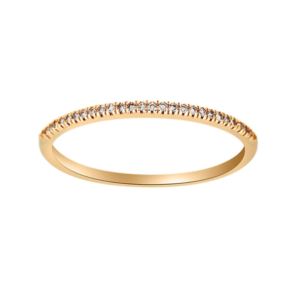 Noa 110 105BR5 heart 14kt. guld alliancering med diamant 0.05ct