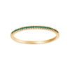 Noa 110 105SM5 heart 14kt. guld alliancering med smaragd