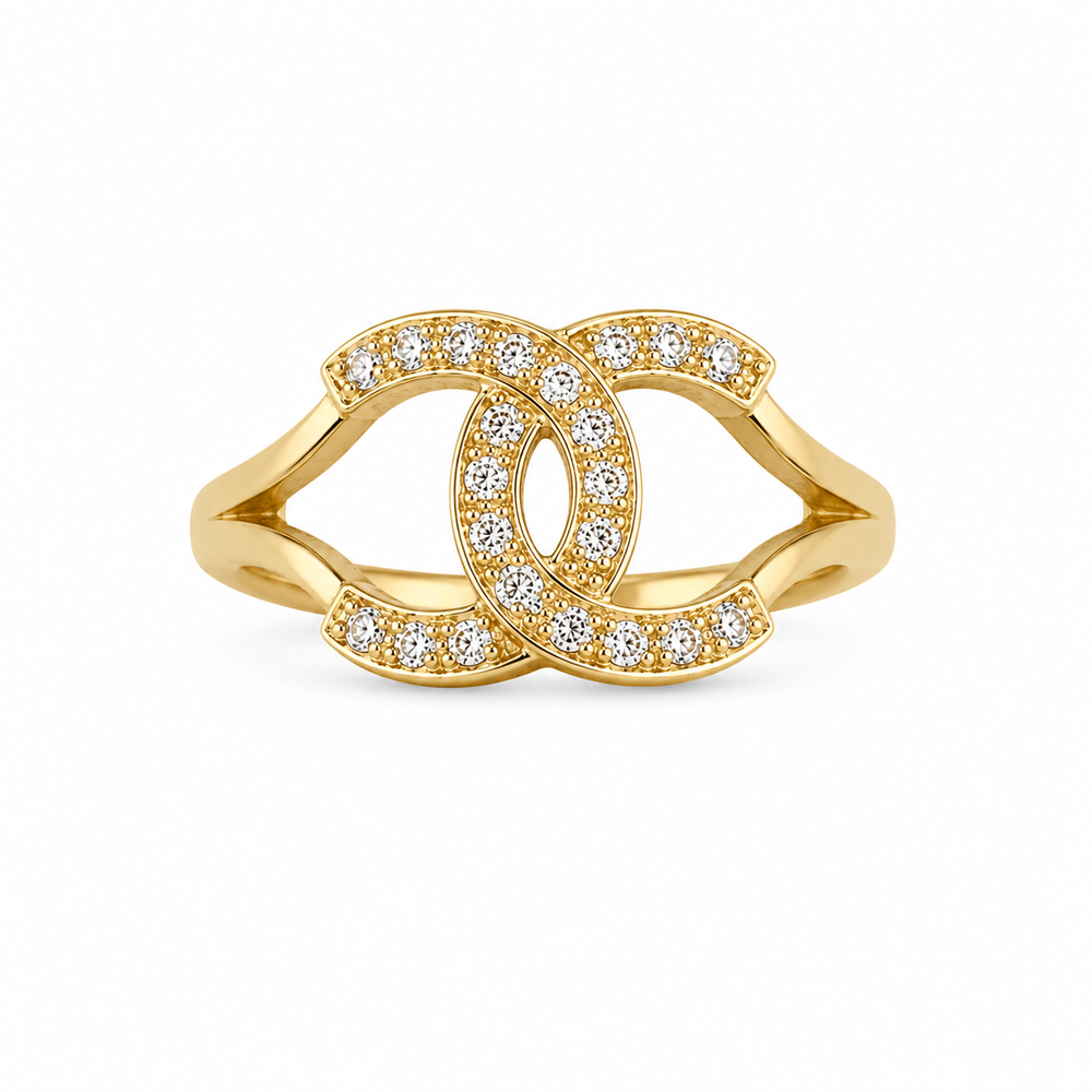 SKN 14 kt Guldring med 0,20 ct W/VS Diamanter