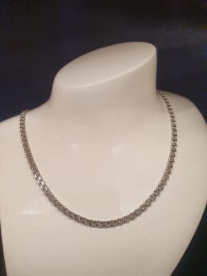 Bismark halskæde i hvidguld