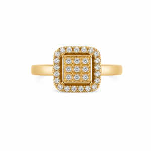 "Sparkling diamond" guldring med diamanter