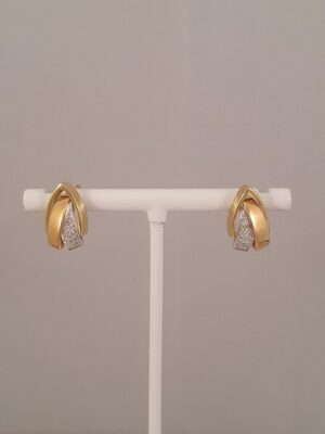 14 kt Diamant ørestikker