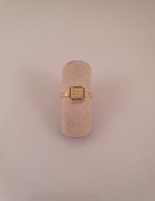 "Sparkling diamond" guldring med diamanter