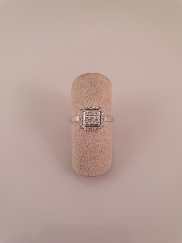 "Sparkling diamond" hvidguldring med diamanter