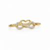 "Forever love" Guldring med diamanter