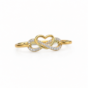"Forever love" Guldring med diamanter