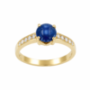Guldring med Safir