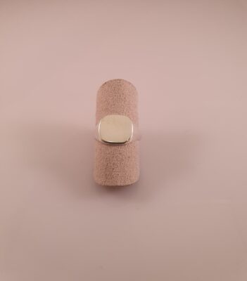 Signet ring i sølv - blank plade