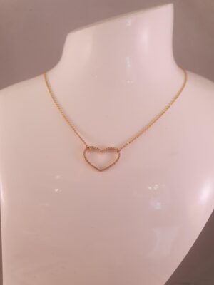 Guldvedhæng med diamanter