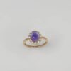 SKN rosaguld roset ring ametyst