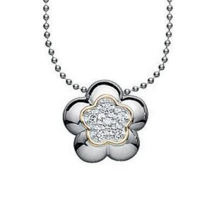 Aagaard Hvidguldsblomst med diamanter 9103126-50