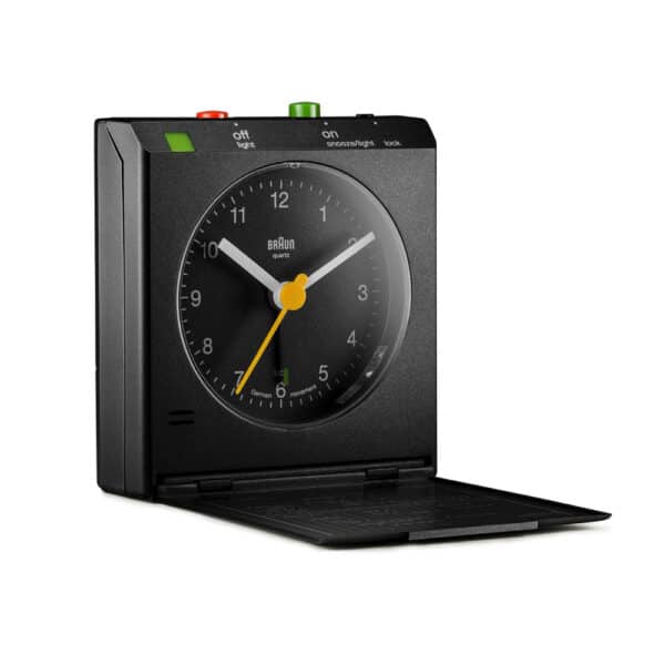 Braun rejsevækkeur m klap BNC005BKBK