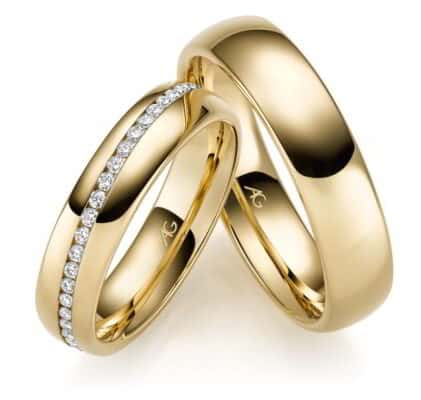 Gerstner vielsesringe med eller uden brillanter