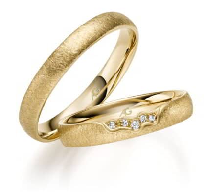 Gerstner vielsesringe uden sten i guld