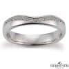 Gerstner vielsesring i hvidguld m. 0,095ct.