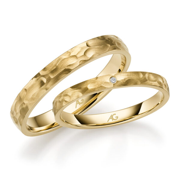 Gerstner vielsesringe uden sten i guld