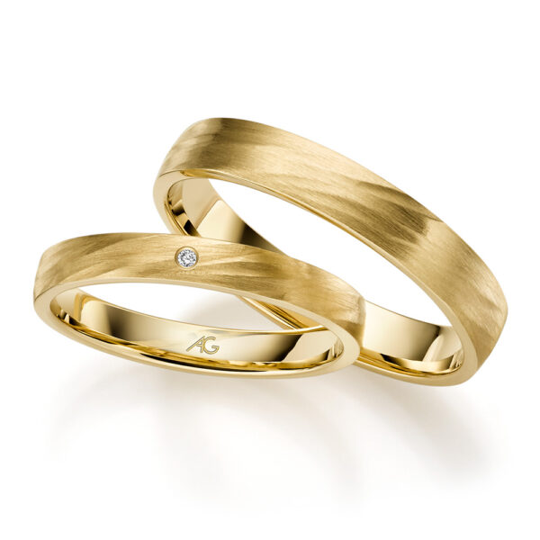 Gerstner vielsesringe uden sten i guld