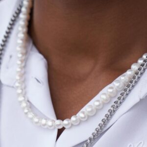 Son of Noa Stål/Ferskvandsperler 55cm 20890182755