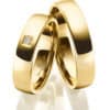 Marrya forgyldt titanium herre vielsesring