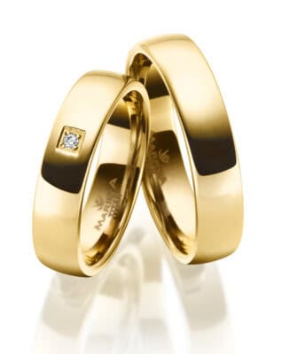 Marrya forgyldt titanium dame vielsesring