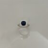 SKN sølv ring med blå cz