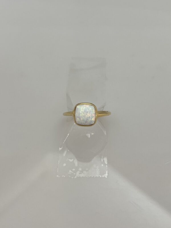 14kt guld ring m opal