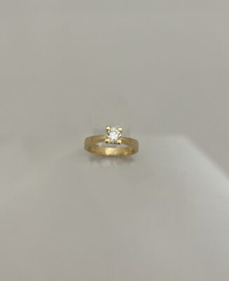 SKN 14kt solitare ring m 0.50ct brillant