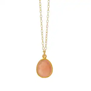 Susanne Friis Bjørner Forgyldt peach månesten 1816-2-124
