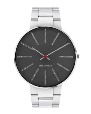 Arne Jacobsen Bankers Porsgrun Grå 40mm 53118-2028