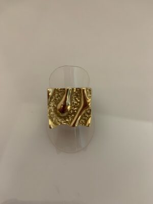 SKN rødgulds herre ring