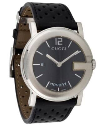 Gucci ur ya101301 med sort læderrem