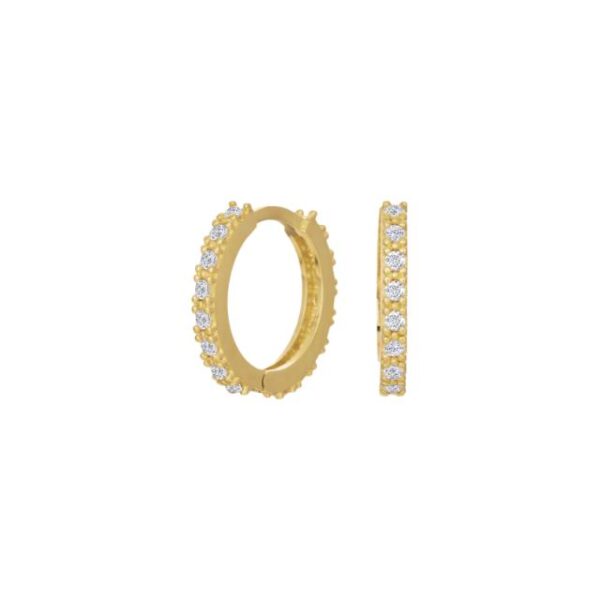 Noa 30830910300 Guldcreoler med cz 8kt.