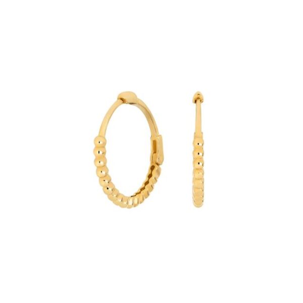 Noa 383 167 3 guldcreoler med kugler 8kt