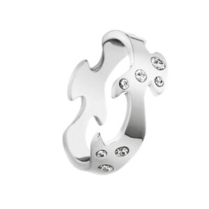 Georg jensen Fusion 18kt. hvidguld. 8 diamanter