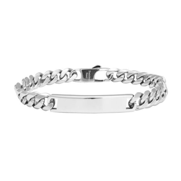 SON OF NOA blankt stål armbånd med plade 809300327