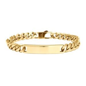 SON OF NOA armbånd stål med plade IPGold 809300728