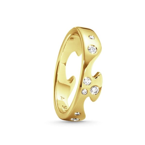 Georg jensen Fusion 18kt. Rødguld med diamanter