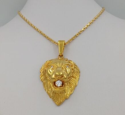 SKN Løvehoved sølv fg.